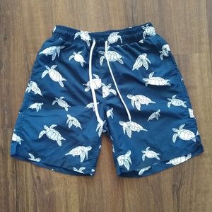 Navy swim shorts